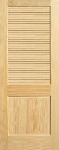 Pine Half Louvered Wood Interior Doors Homestead Doors