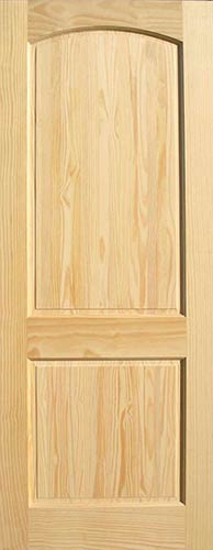 Pine Arch 2-Panel Wood Interior Door