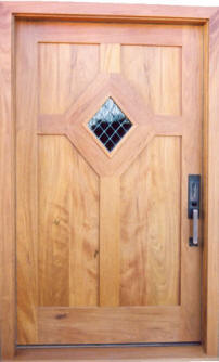 African Mahogany Doors Decker Series Diamond Glass