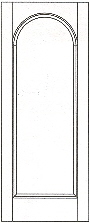 RP-1050 raised panel interior doors