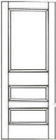 RP-3130 raised panel birch doors