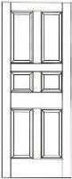 RP-6021  raised panel interior doors