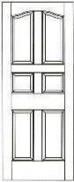 RP-6031 raised panel interior doors