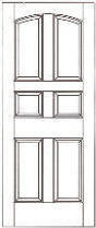 RP-6101 raised panel interior doors