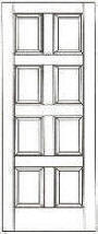 RP-8000 raised panel interior doors
