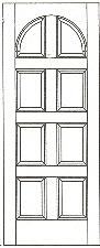 RP-8010 raised panel interior doors