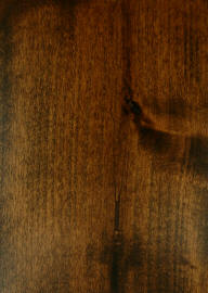"F" on knotty alder doors