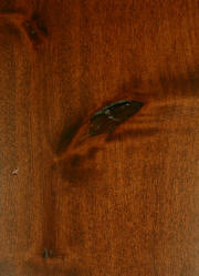 "Old World Mission" on knotty alder doors
