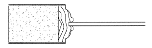 Cross section for Woodport Series glass doors