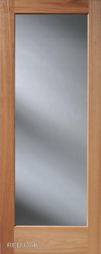 Red Oak French 1-Lite Interior Door