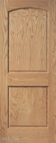 Red Oak Arch 2-Panel Interior Door