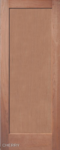 Cherry Traditional One-Panel Interior Door