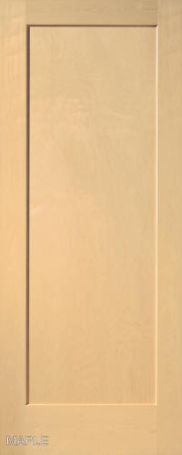 Maple Traditional One-Panel Interior Door