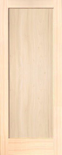 Poplar Traditional One-Panel Interior Door