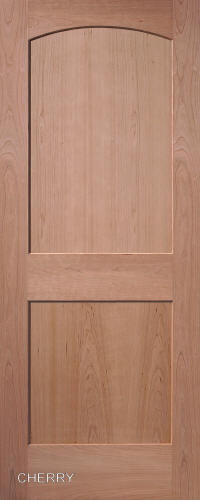 Cherry 2-Panel Arch Top Interior Door