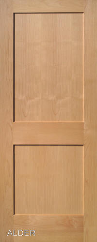 Alder Traditional 2-Panel Interior Door