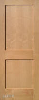 Traditional 2-Panel Interior Door (in Alder wood)