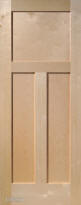 Traditional 3-Panel Interior Door (in Birch wood)