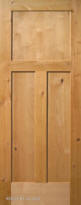 Knotty Alder Flat 3-Panel Interior Door