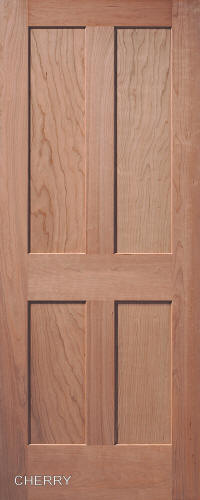 Cherry Traditional 4-Panel Interior Door