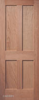 Traditional 4-Panel Interior Door (in Cherry wood)