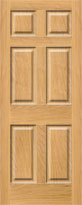Cherry 6-Panel Interior Door