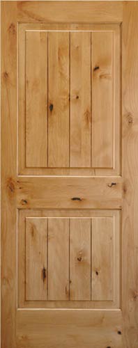 Knotty Alder V Grooved 2 Panel Wood Interior Doors Homestead Knotty Alder V Grooved 2 Panel Wood Interior Door