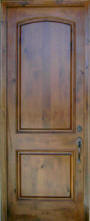 Knotty Alder 8-ft Arch 2-Panel Interior Door