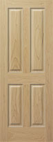 Poplar 4-Panel Interior Interior Door