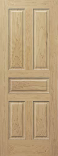 Poplar 5-Panel Wood Interior Door Poplar 5-Panel Wood Interior Door