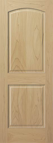 Poplar Arch 2-Panel Interior Wood Door
