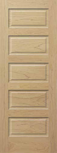 Poplar Horizontal 5-Panel Wood Interior Door Poplar Horizontal 5-Panel Wood Interior Door