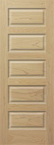 Poplar Horizontal 5-Panel Interior Door