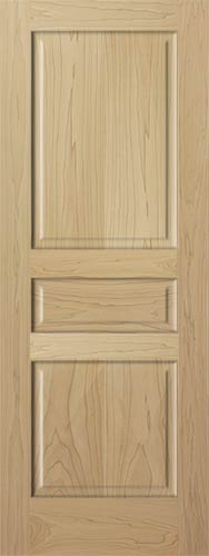 Poplar Colonial 3 Panel Wood Interior Doors Homestead Doors