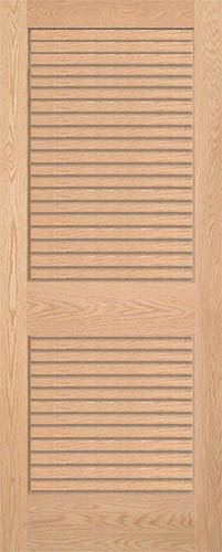 Red Oak Full Louvered Wood Interior Doors Homestead Doors