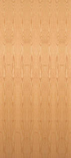 Flush red oak door