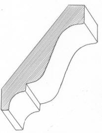 #2040 Crown molding 3/4" x 4-1/4"