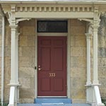 6-Panel Front Door with Transom
