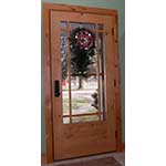 SIG-Series Knotty Alder Marginal 9-Lite Front Door