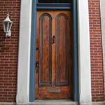 Custom Round-Top Vertical 2-Panel Entry Door