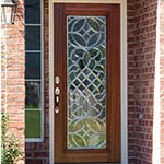 Mahogany Wood Full-Lite 'Savoy' Front Door