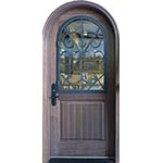 SIG-Series Wrought Iron Round-Top Exterior Door