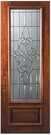 DP834C1 Mahogany Courtlandt Entry Door