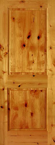 Knotty Alder 2-Panel Wood Interior Door Knotty Alder 2-Panel Wood Interior Door