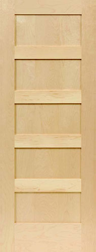 Maple Horizontal 5-Panel Wood Interior Doors Maple Horizontal 5-Panel Wood Interior Doors