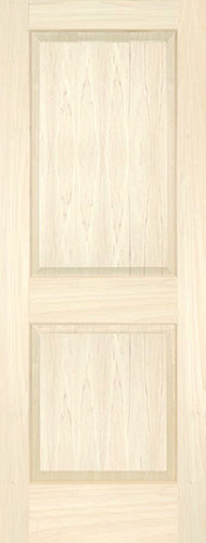 Poplar 2-Panel Wood Interior Door Poplar 2-Panel Wood Interior Door