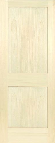 Poplar Shaker 2-Panel Wood Interior Doors