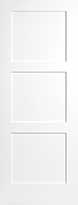 Primed MDF Contemporary 3-Panel Interior Door