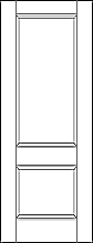 RP-2020-8ft traditional 2-panel door with raised panels