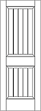 RP-2020-V Traditional 2-panel with v-grooved raised panels